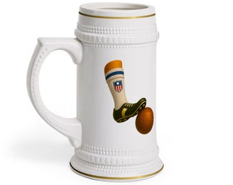 Chope à bière de l'équipe nationale de football des États-Unis | Ballon de football américain