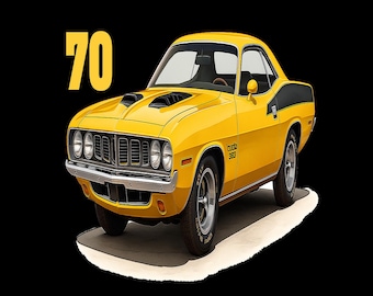 Camiseta de Muscle Car de 1970, regalo para entusiastas de los autos.
