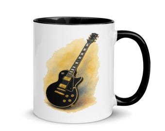 Electric Guitar Mug Solid Body Guitar Coffee Cup Music Lover Gift