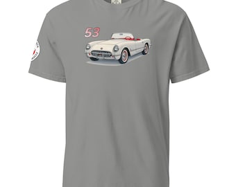 T-shirt roadster classique 1953 – T-shirt vintage voiture de sport américaine