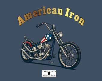 Motorcycle Gift Patriotic American Chopper Mens Biker Shirt
