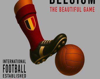 Vintage Belgium Football Shirt