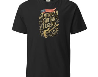 T-shirt American Guitar Legend – T-shirt rock vintage
