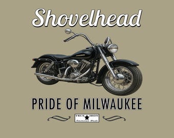 Shovelhead Motorcycle Shirt Vintage Chopper Rider Gift Milwaukee Iron