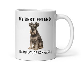 Dwergschnauzer mok Schnauzer moeder cadeau hondenliefhebber vader