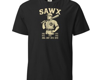 SAWX Vintage Baseball Tee – Retro Boston Baseball T-Shirt (617 Edition)