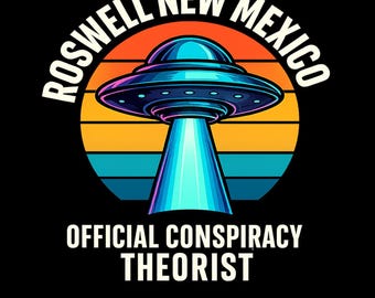 Camiseta de Roswell, Nuevo México, OVNI, camiseta alienígena, teórico de la conspiración oficial