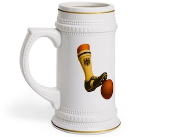 Germany Football Beer Stein Soccer Fan Mug German Flag Pub Gift