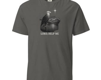 T-shirt Lord Help Me - T-shirt chrétien inspiré de l'aigle, cadeau confessionnel pour homme et femme