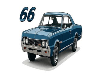 Koszulka American Muscle Car z 1966 r.: grafika Vintage Performance Coupe