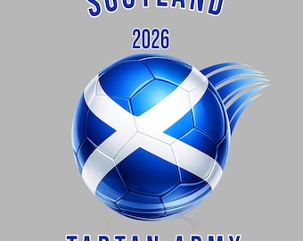 Scotland Soccer Shirt Tartan Army Scottish Football Fan Tee Gift
