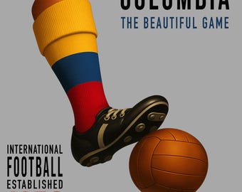 Vintage Colombia Football Shirt