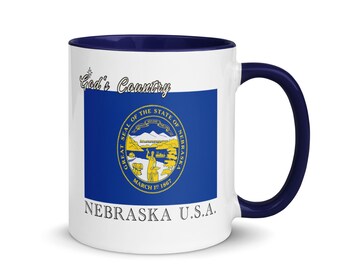 Nebraska State Pride Mug – Rustic Americana Coffee Cup
