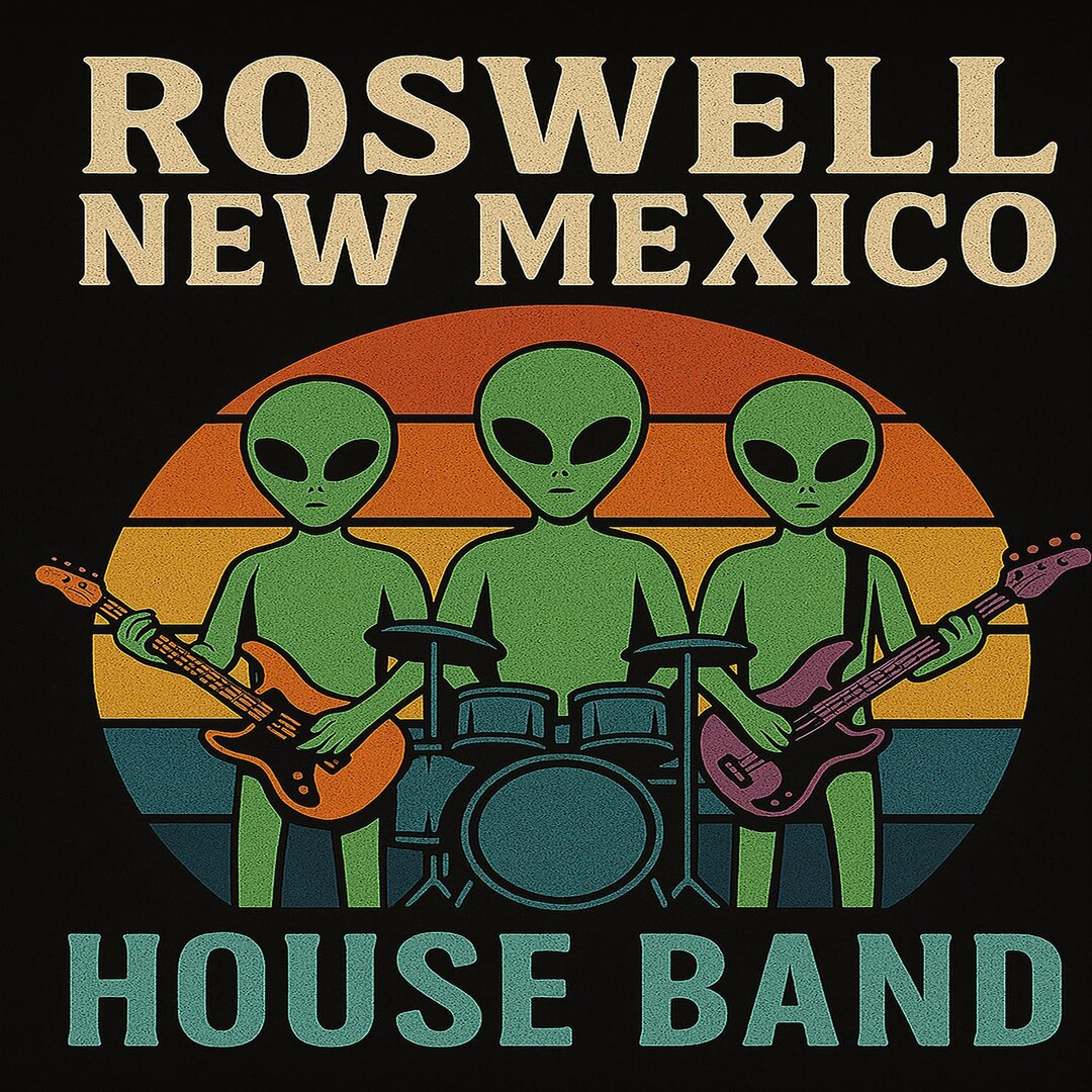 Roswell New Mexico T-shirt, Alien Rock Band, Psychedelic Musician Gift ...