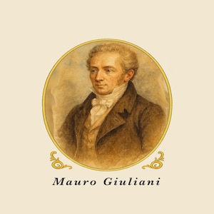 Mauro Giuliani Klassische Gitarre Meister Shirt Musiker Lehrer Geschenk