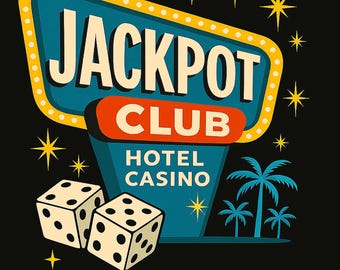 Las Vegas vintage Casino Shirt Jackpot Club Retro Dice 1956 Gambling Tee