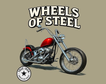 Vintage Chopper Motorcycle Shirt Classic Biker Rider Gift Custom Bike Tee
