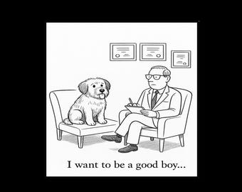 Funny Dog Therapy Shirt I Want To Be A Good Boy Dog Mom Tee