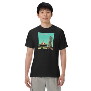 Wildwood NJ Carousel Ferris Wheel Retro T-Shirt Jersey Shore Vintage Tee