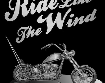 Custom Chopper T-Shirt Vintage Motorcycle Tee for Men Retro Biker Style
