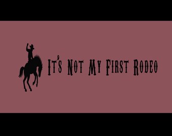 No es mi primer rodeo. Camiseta vaquera vintage.