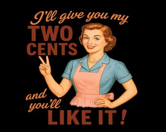 Maglietta da casalinga retrò, divertente e sarcastica, per donna, regalo vintage con umorismo.