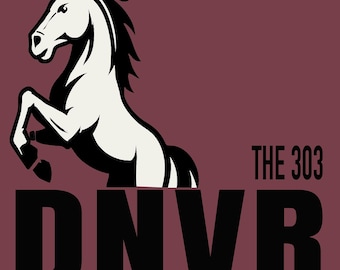 DNVR 303 レトロワイルドホースシャツ – デンバーシティプライドTシャツ