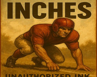 Vintage Football Graphic Shirt Mens Retro Sports Poster Style Tee