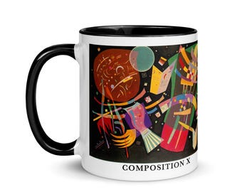 Kandinsky "Komposition X" Kaffemugg – Abstrakt konst, museigåva