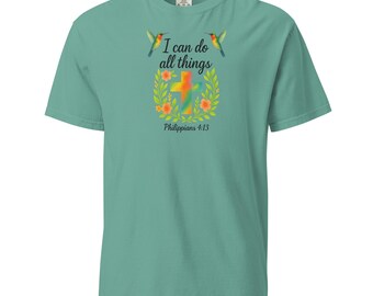 T-shirt chrétien croix colibri – T-shirt inspirant foi