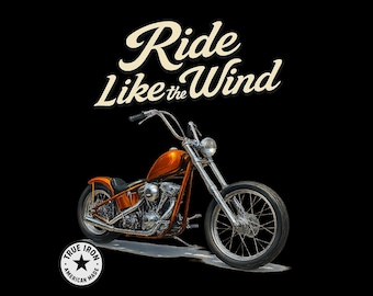 Vintage Chopper Motorcycle Shirt Classic Biker Rider Gift Custom Bike Shirt