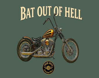 Vintage Chopper Motorcycle Mens Biker Gift Shirt