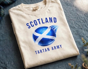 Scotland Tartan Army Shirt, Vintage Soccer Style, Matchday Apparel