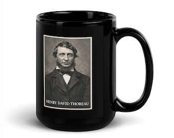 Taza de Henry David Thoreau Walden, regalo literario, taza de café, regalo para amantes de los libros