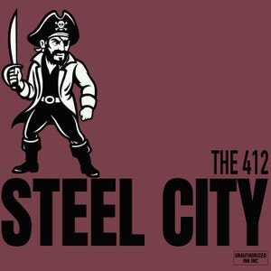 Shirt Pittsburgh 412eBaseball Fan Retro Steel City Geschenk