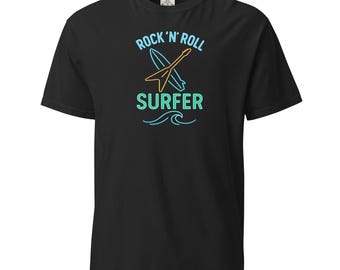 T-shirt surfeur rock 'n' roll - T-shirt guitare musique de plage