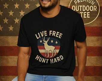 Patriotic Deer Skull T-Shirt | USA Hunting Apparel