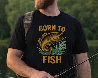 Born to Fish Vintage Bass Angler T-Shirt – Lake Life Apparel