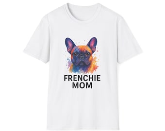French Bulldog Mom Watercolor Dog Shirt