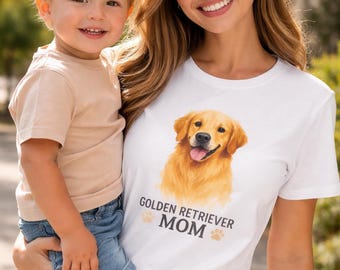 T-shirt golden retriever, T-shirt hondenliefhebber, cadeau huisdiereigenaar