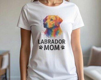 Labrador Mom Watercolor Dog Shirt