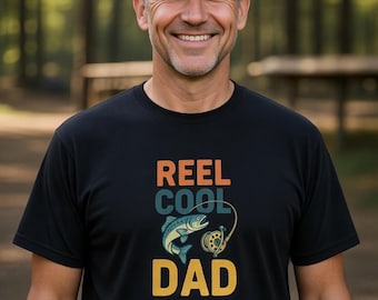 Reel Dad Fishing Shirt | Vintage Fisherman Father's Day Tee