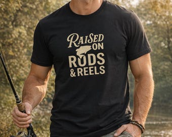 Raised on Rods Reels Bass Fishing Shirt – Angler Gift, Lake Life Apparel