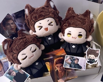 Love and Deepspace Valko plush doll Box, Character Plush Doll Set with Photocards & Stickers