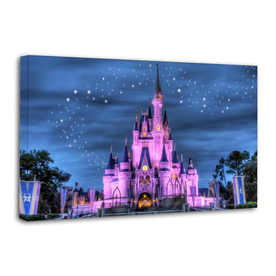 Fairy Tale Castle Canvas Print Posters Wall Art Painting Canvas Gift ...