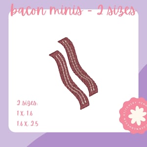Bacon Strips - Machine Embroidery Files