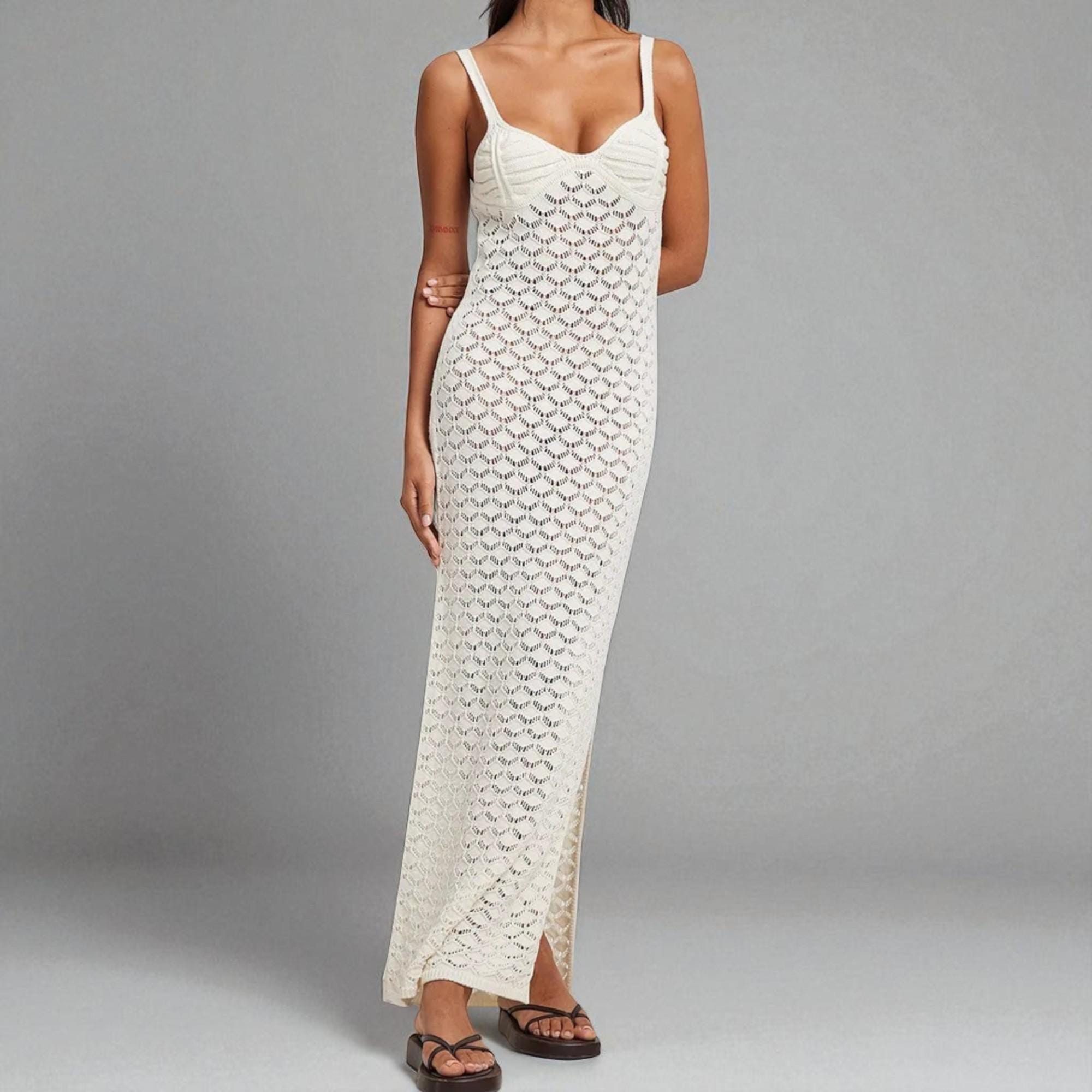rib knit bodycon maxi dress Women's DOORBUSTER Gentle Melodies Ribbed Bodycon Maxi Dress in Red