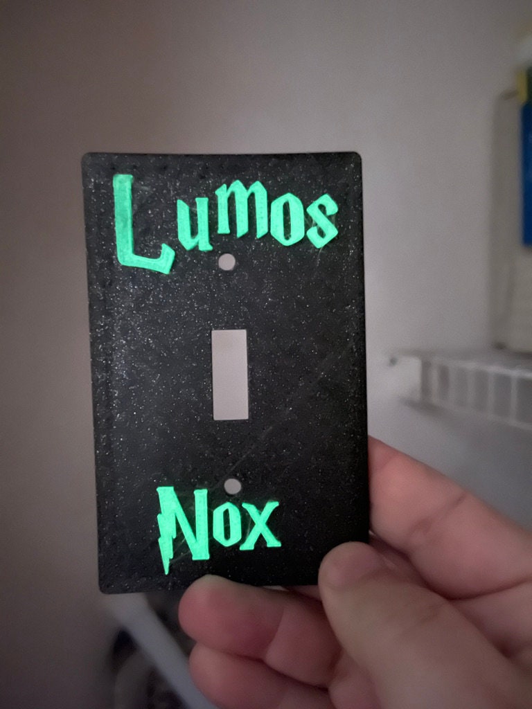 Lumos Nox Light Switch Plate Free Shipping | Etsy