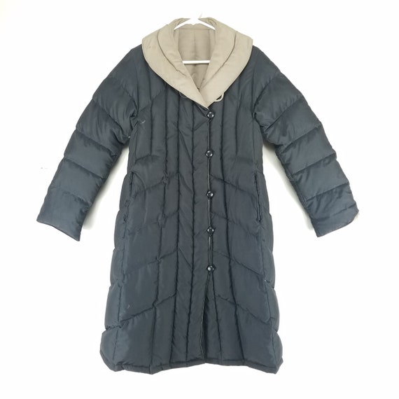 80s Puffer Coat Jacket Vintage Down Reversible Qui