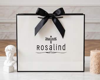Custom Business Logo Gift Bags Personalized Kraft Paper Packaging for Boutiques and Retail Stores